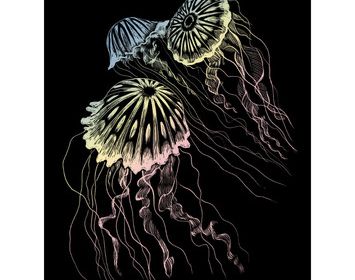 R&L Engraving Art Holographic Jellyfish