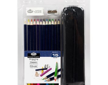 R&L 15 Colored Pencil art set