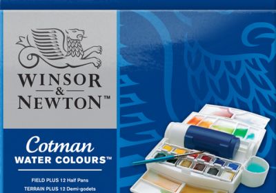 W&N Cotman field plus watercolor box