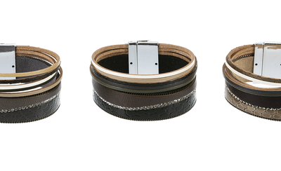 Multi band  Bracelet Magnetic Clasp