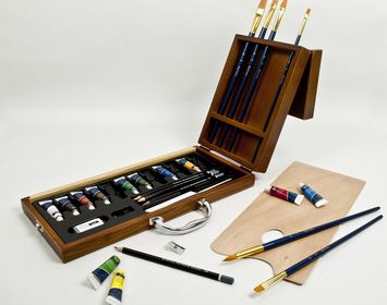 Acrylic Art Set Wood Box