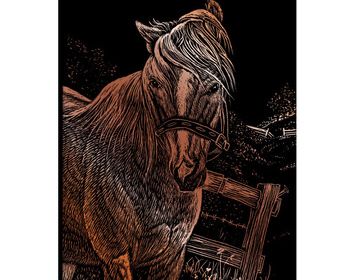 Engrave Art Mini Copper horse