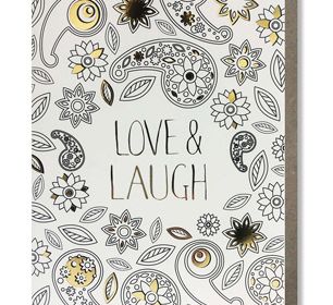 Coloring Card-Love & Laugh