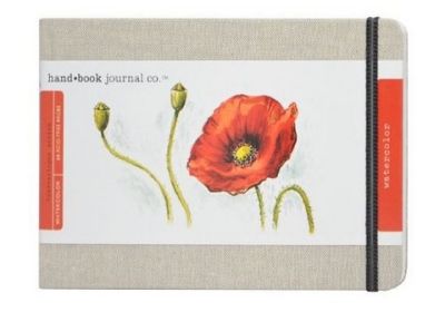 Fluid Linen hand*book watercolor journal 5.25x8.25 Lg Landscape CP