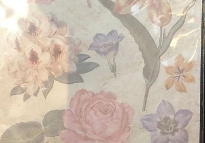 Embossed  Stickers Antiquity Flowers