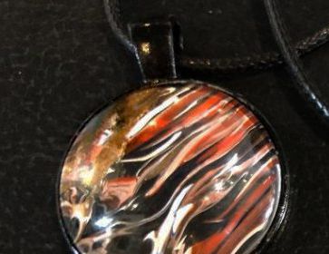 Acrylic Pour Necklace 33