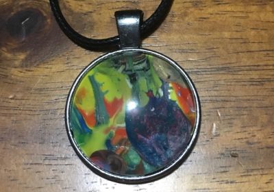 Acrylic Pour Necklace-24