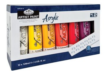 R&L Acrylic 12 Piece Paint