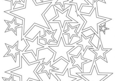 6 x 6 Mini Star Shower Stencil