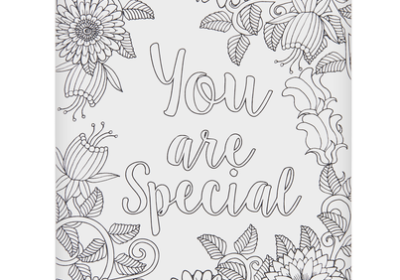 Coloring Postcard-You are Special