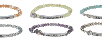 Glass Zinc Bracelet