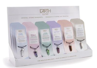 Earth Luxe Crystal Stone Pendants