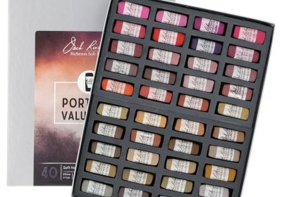 Jack Richeson Portrait Value 1-4 Soft Handrolled Pastels  40 Set