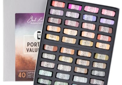 Jack Richeson Portrait Value 4-8 Soft Handrolled Pastels  40 Set