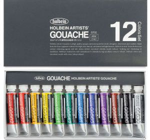 Holbein Artists' 12 Color Gouache Set 5 ml (G702)