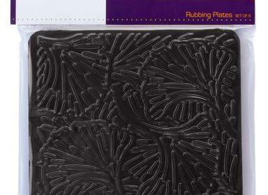 Rubbing Plates-Leaves 6 Set