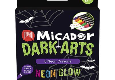Micador Dark Arts Neon Glow Set of 6 Crayons
