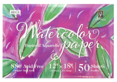 JR 12x18 Watercolor Sheets 88lb 50 shts Acid Free