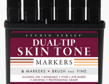 Studio Series Dual-Tip Skin Tone Marker Set 6